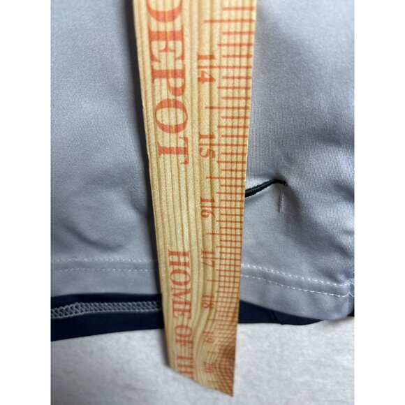 Nike Dri-FIT Mens Athletic Shorts Size L Gray & Navy Polyester - Picture 4 of 7